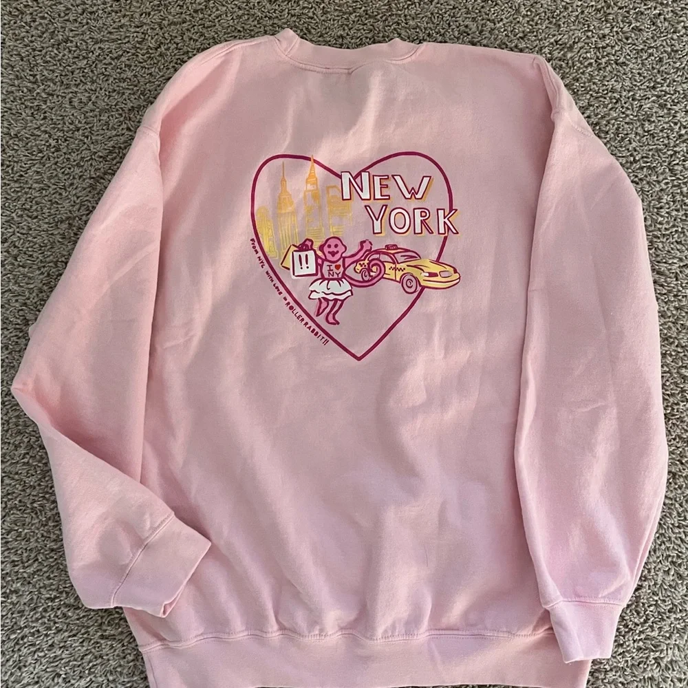 Roller Rabbit Sweatshirt Crewneck New York Large - Picture 1 of 3